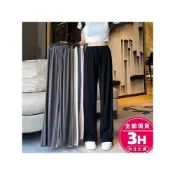 (店+)【AS 梨卡】隔日到貨 長褲 寬褲 直筒褲【冰絲涼感】女裝 休閒褲 居家褲 高腰闊腿褲 顯瘦長褲 BR1688【現貨24H】