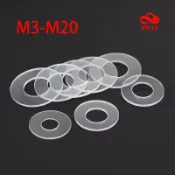 M3-M20尼龍墊圈透明橡膠平墊圈緊定螺釘墊片內墊圈薄塑料墊片M5 M6 M8