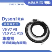 適用Dyson 戴森吸塵器 集塵筒透明底蓋 集塵桶 蓋子脫落 V6 V7 V8 V10 V11 V15 吸塵器垃圾桶蓋子