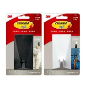 (店+)【3M】無痕 LIFESTYLE超大型掛鉤 免釘免鑽掛勾(黑色/白色)