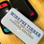 Wirefoxterrier 剛毛獵狐梗 switch收納包 WFT款 藍