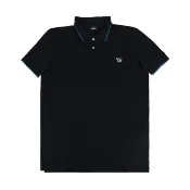 【Paul Smith】PAUl SMITH前胸前LOGO布標設計有機棉袖polo衫(男款/海軍藍x松花綠)