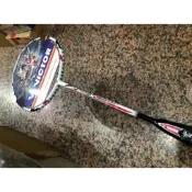 (羽球世家）【拍》勝利穿線拍 METEORX 尖鋒MX-7600D 勝利含線拍 MX7600 羽球拍VICTOR 白色