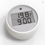 帶自動定時器溫度設置的電子冰浴溫度計防水定時器 °C/°F 游泳池開關蜂鳴報警功能