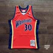 (店+)Curry 勇士 新人橘 M&N HWC Warriors Swingman 球迷版 NBA 球衣
