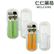 大眼蛙Dooby 幼兒學習餐具組(頂級316不銹鋼)【仁仁藥局】