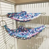【吊床】 鸚鵡吊床 鳥類吊床 鸚鵡鳥窩 手工編織吊床 三角形吊床 鳥類睡窩 鸚鵡手工窩 鳥類手工製品 鸚鵡用品