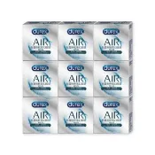 【Durex 杜蕾斯】AIR輕薄幻隱裝衛生套9盒(共27入 保險套/衛生套/安全套/避孕套/避孕)