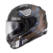 SOL 最後限量 SF-6 / SF6 機動裝甲 消光墨綠棕 內藏式墨鏡 浮動式鏡座 完全防護 全可拆洗 全罩 安全帽