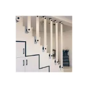 (店+)可開發票 簡約現代旋轉實木樓梯扶手護欄室內防護欄桿閣樓立柱複式酒吧圍欄