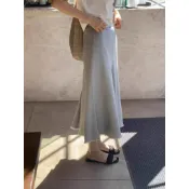 韓國🇰🇷26春ounce氣質優雅顯瘦毛邊魚尾裙