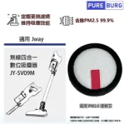 PUREBURG 適用Jway 無線四合一數位吸塵器 JY-SV09M高效PM2.5濾網濾芯