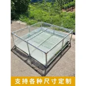 ✨免運現貨 可開發票✨透明帆布折疊魚池家用游泳支架子刀刮布移動水池養殖蓄水箱一整套