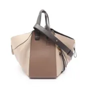 【DOKODEMO】【二手】 LOEWE HAMMOCK SMALL 兩用手提包，灰褐色/摩卡皮革，女士，二手 B