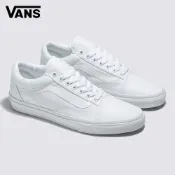 Vans Old Skool 白色滑板鞋 休閒鞋 小白鞋
