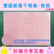粉色千格板 千格紙張白板 一面格線一面生字格 31x43cm |台灣製| 【蝦皮代開發票】
