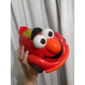 💫二手商品 環球影城 ELMO 芝麻街 爆米花桶 收藏 玩偶 vintage 復古 玩具 藏品 遊樂園 附背袋