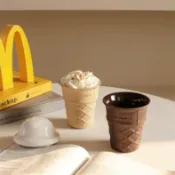 💖榀閣傢俱店💖原創設計創意冰淇淋甜筒咖啡杯陶瓷帶蓋水杯子隨手杯情侶禮物