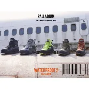 =CodE= PALLADIUM PALLASIDER TRAVEL WP+防水軍靴(黑墨綠)07981-001 377
