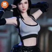 SOL‑SUPER DUCK SDH032蒂法第三方美女兵人頭雕 1/6比例桌面收藏兵人模型擺件禮物