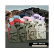 (店+)马甲背心男大尺碼男裝四季休閒戶外馬甲登山服多口袋寬鬆背心夏天速幹坎肩休閑機能工裝攝影馬甲釣魚外套透氣排汗運動背心男外套