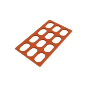 (店+)【UNOPAN 屋諾】《UNOPAN》12連達克瓦茲模 UN33110 達克瓦茲烤模 可進烤箱 矽膠達克瓦茲模 烘焙模具 達克瓦茲 餅乾模  矽膠烤模 烘焙用具 烘焙好物市集