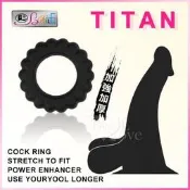 (送潤滑液) 【BAILE】TITAN 高級加厚型鎖精加強環 - B款 o情趣用品GENMU.R-20睡衣自慰