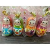 日貨💟不二家奶妹 俄羅斯娃娃 （小款）鐵罐 Peko 公仔收藏 擺件 絕版品 ペコちゃん 日本限定 老物 絕版珍藏