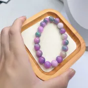 【可開證書】天然舒俱萊手鍊 10mm圓珠手珠 南非舒俱徠石手串 櫻花粉春彩紫舒蘇紀石手鏈  開運招貴人提升免疫玉石桶珠