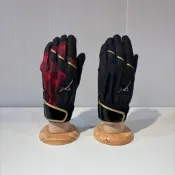 【大魯閣】MIZUNO 美津濃 打擊手套(雙)  紅紋 黑紋 顏色尺寸可選 1ETEA50296
