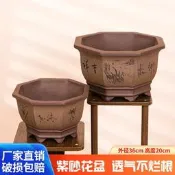 【精選之家】紫砂八方盆花盆陶瓷大口徑八角花盆室內植物梅花榕樹老樁盆景盆栽