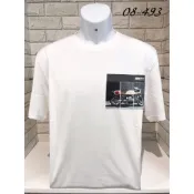 高雄凡賽斯歐洲精品 HUGO BOSS BOSS 左胸重機圖型LOGO 白色 短T/T-SHIRT