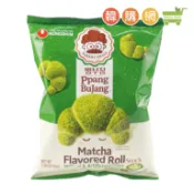 韓國農心 抹茶牛奶味可頌造型餅乾55g【韓購網】麵包部長