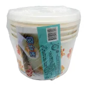 免洗餐具 紙湯杯+蓋 5入660cc【小北百貨】