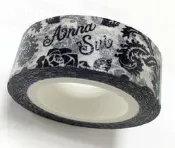  【只賣好東西】 全新Anna Sui黑色薔薇華麗紙膠帶（1.5cm）