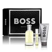 【HUGO BOSS】自信男性淡香水香氛禮盒-淡香水100ML+隨身瓶10ML+沐浴膠 100ML