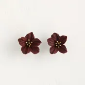 Pinkoi 代購 - 巧克力波斯菊耳飾