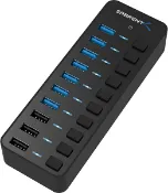 玉山最低比價網 [6美國直購] Sabrent HB-B7C3 集線器 60W 10-Port USB 3.0 Hub (Anker A7515可參考)_TC4-1