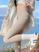 鑫弘數碼影像 夏季薄款鯊魚褲女外穿高腰提臀帶口袋新款打底運動健身瑜伽褲鑫弘-素時衣櫥