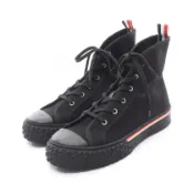 【DOKODEMO】【二手】 THOM BROWNE ブラウン男士黑色帆布運動鞋 MFD243AF010200110（全新狀態）