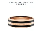 【Daniel Wellington】DW 戒指 Emalie Ring 經典雙色戒指 玫瑰金x黑