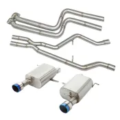 雷力排氣管 thunder BMW E90/91/92 335i中段+左右各一筒單出尾段(鍍鈦101)【YGAUTO】
