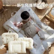 可折疊床中床 幼兒園睡墊3D透氣 棉質床中床 韓國立體刺繡床中床 便攜式床 可折疊 一提就走