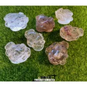 中森寶石🔮招財水晶 白水晶 髮晶 鈦晶 銀髮晶 招財 蟾蜍 天然水晶擺件 三腳蟾蜍 風水擺件