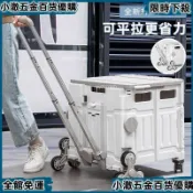 🛒家用摺疊購物車🛒 買菜車 露營推車 野餐手拉車 學生搬運車 取貨小推車 便攜收納 快遞搬運 摺疊手推車