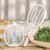 (店+)【JWAY】MIYA 2合1電蚊拍捕蚊燈｜USB充電 手持桌上兩用｜誘蚊燈 五層防護 滅蚊神器 MY-MS251