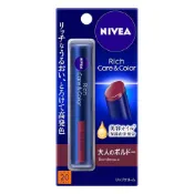 NIVEA 妮維雅 花王 潤唇膏 Rich Care & Color 波爾多 2g b4315 日本直送