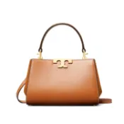 TORY BURCH Eleanor 雙T Logo磁性按釦牛皮絨面皮迷你手提斜背包 154816【 菲尼斯 國際精品 ★初秋極享】 女神手袋