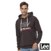 Lee 美國地圖印花LOGO帽T 男 Modern LL190340 咖啡9NP 黑K11 紅8FT 灰9CG