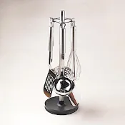 WMF Profi Plus 6+1 德國 316 不鏽鋼廚房工具 鍋鏟 撈勺 湯勺 打蛋器 削皮刀 七件組 (含鏟架)